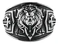 Anillo Realeza León Color Plata Acero Inoxidable Para Hombre - Miniatura 1
