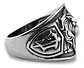 Anillo Realeza León Color Plata Acero Inoxidable Para Hombre - Miniatura 2