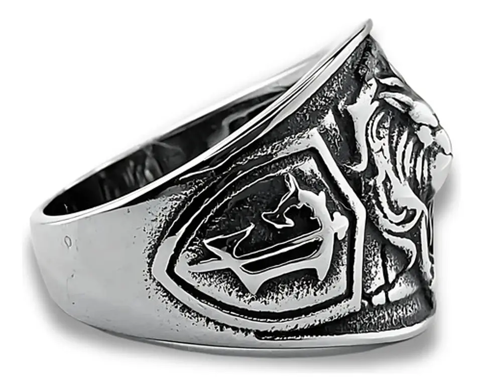 Anillo Realeza León Color Plata Acero Inoxidable Para Hombre 2