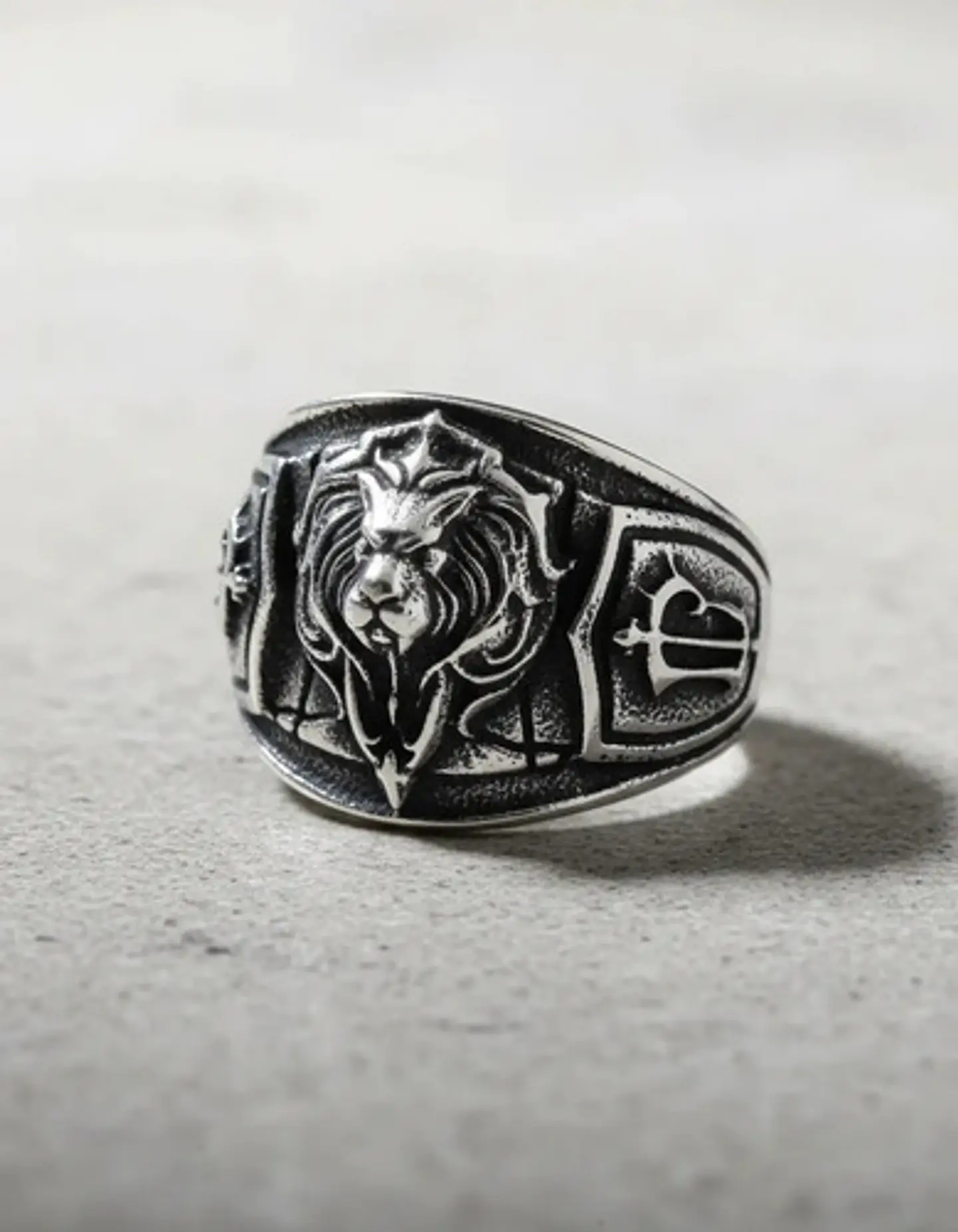 Anillo Realeza León Color Plata Acero Inoxidable Para Hombre 4