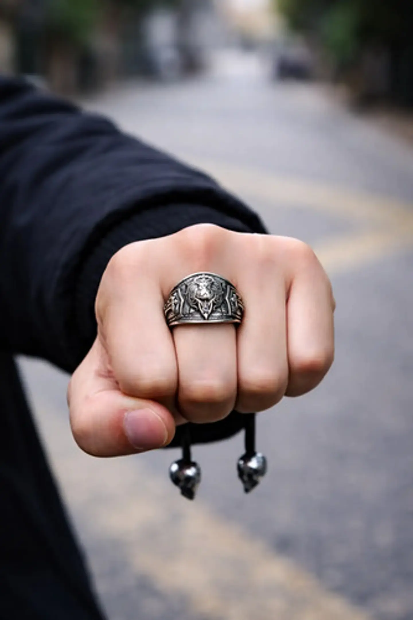 Anillo Realeza León Color Plata Acero Inoxidable Para Hombre 5