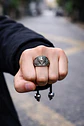 Anillo Realeza León Color Plata Acero Inoxidable Para Hombre - Miniatura 5