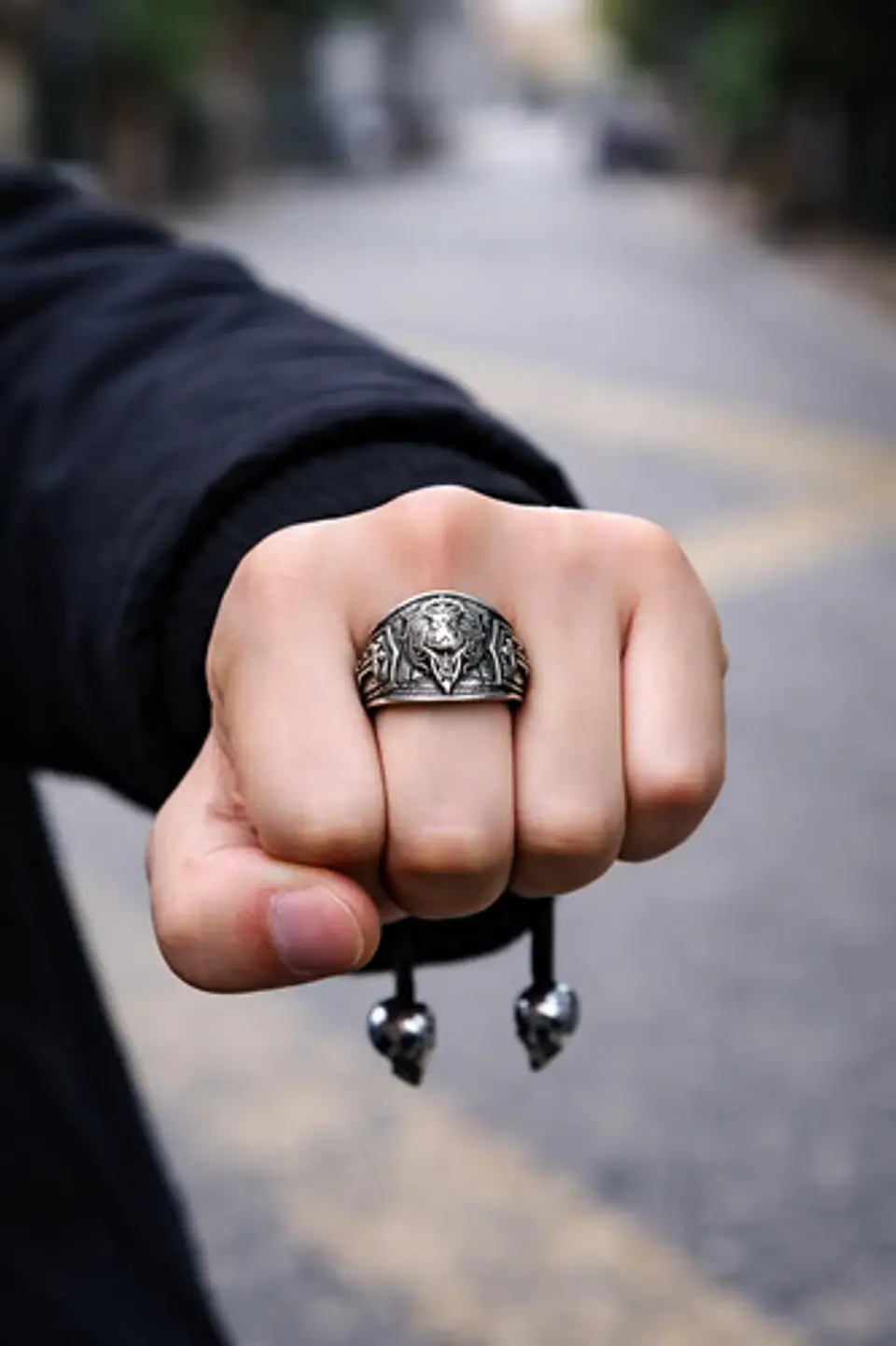 Anillo Realeza León Color Plata Acero Inoxidable Para Hombre 5