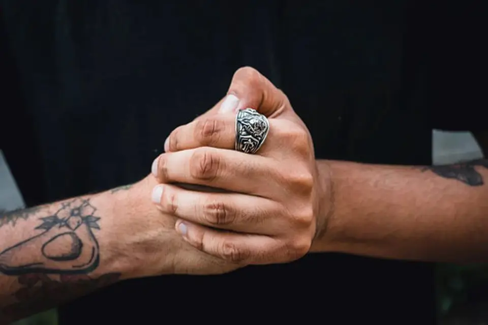 Anillo Realeza León Color Plata Acero Inoxidable Para Hombre 7