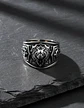 Anillo Realeza León Color Plata Acero Inoxidable Para Hombre - Miniatura 9