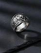 Anillo Realeza León Color Plata Acero Inoxidable Para Hombre - Miniatura 10