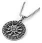 Collar Para Hombres Y Mujeres Dije Vikingo Sol Nórdico Runas - Miniatura 3