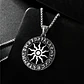 Collar Para Hombres Y Mujeres Dije Vikingo Sol Nórdico Runas - Miniatura 6