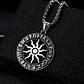 Collar Para Hombres Y Mujeres Dije Vikingo Sol Nórdico Runas - Miniatura 8
