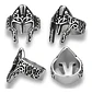 Anillo Color Plata Casco Gladiador Acero Inoxidable Hombre - Miniatura 2