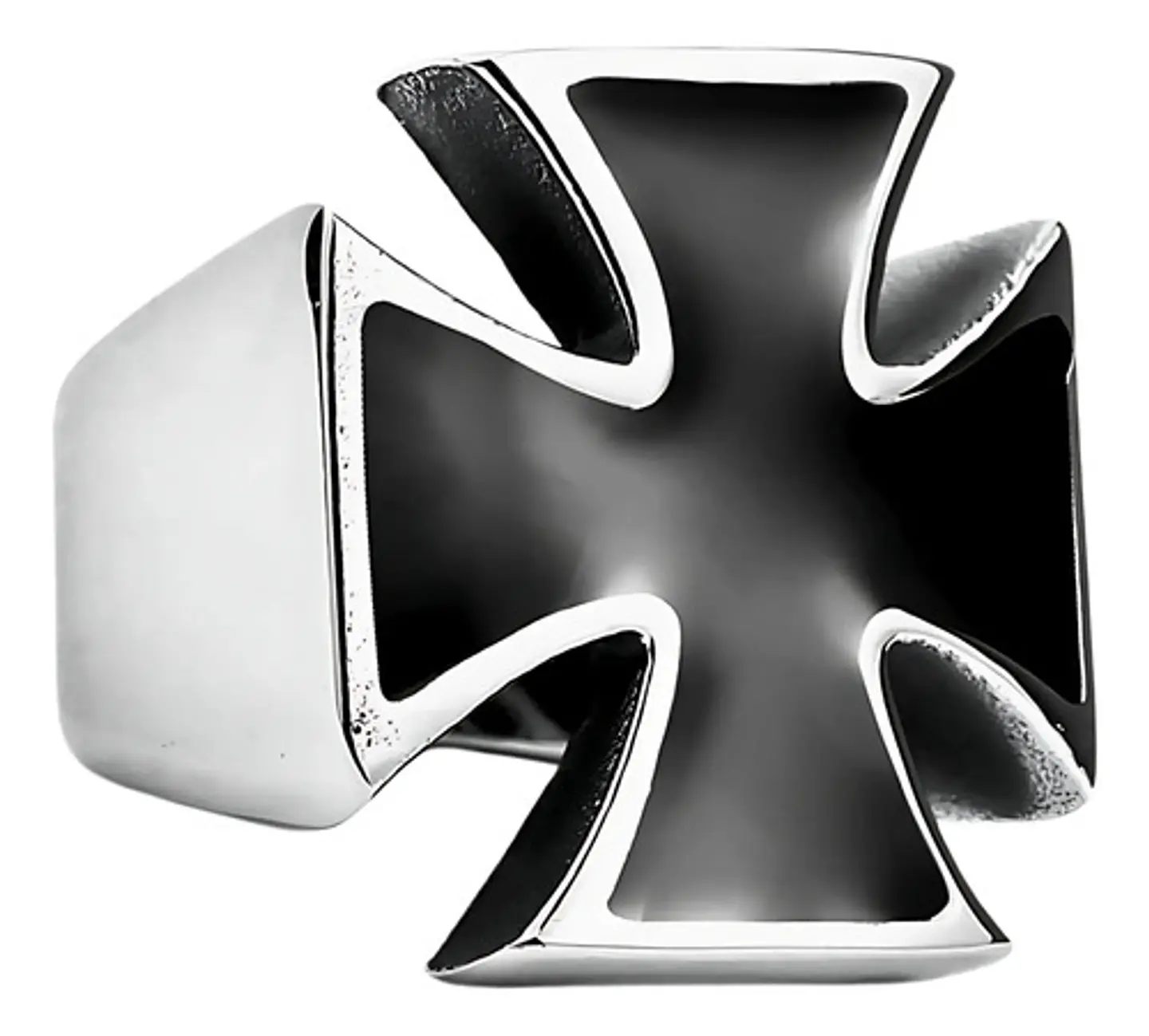 Anillo Acero Argolla Inoxidable Cruz Polaca Hierro Hombre 8