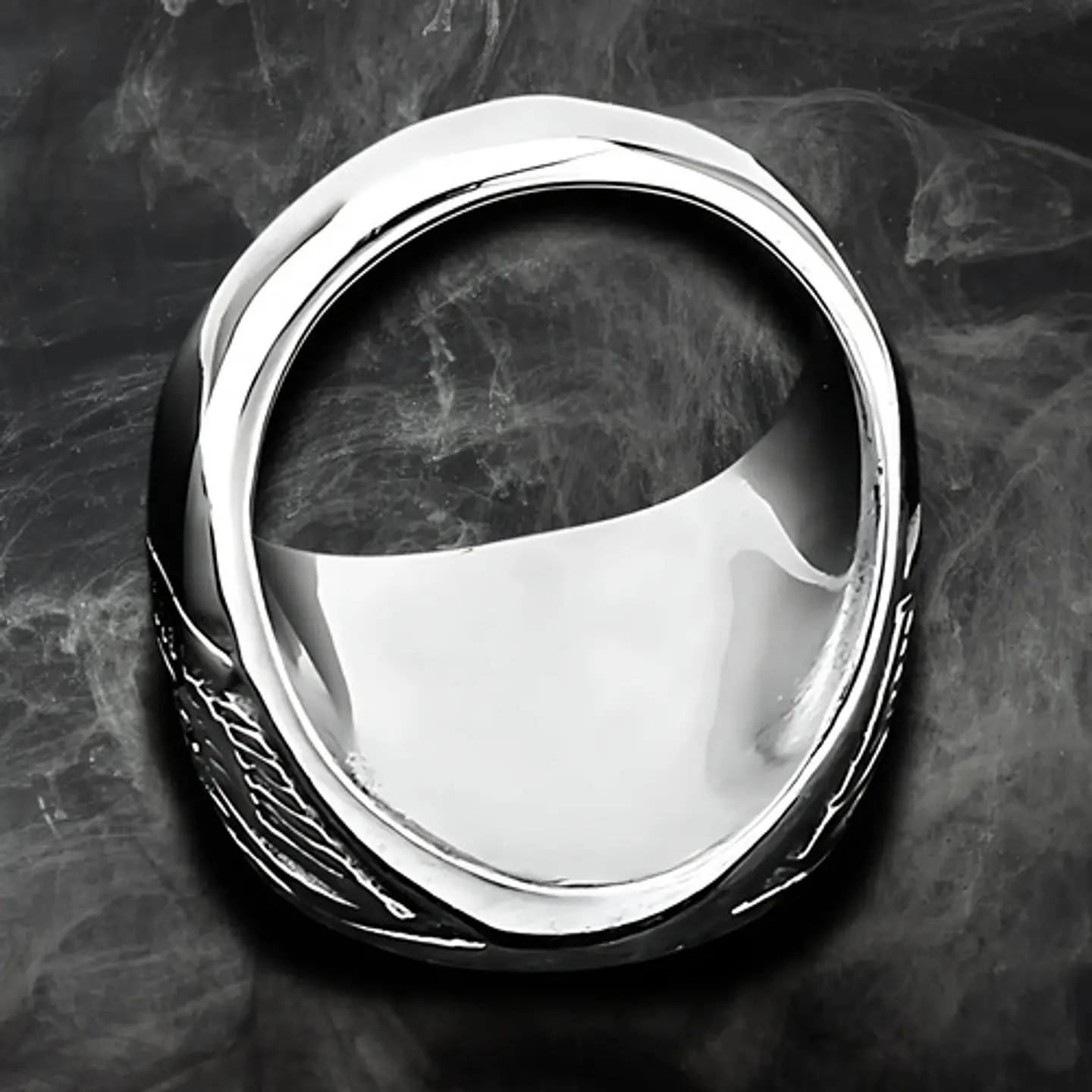 Anillo Acero Inoxidable Ancla Militar U.s Color Plata Hombre 5