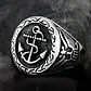 Anillo Acero Inoxidable Ancla Militar U.s Color Plata Hombre - Miniatura 6