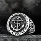 Anillo Acero Inoxidable Ancla Militar U.s Color Plata Hombre - Miniatura 8