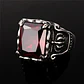 Anillo Corona Piedra Cz Color Plata Acero Inoxidable Hombre - Miniatura 8