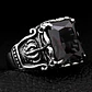 Anillo Corona Piedra Cz Color Plata Acero Inoxidable Hombre - Miniatura 15