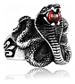 Anillo Acero Argolla Inoxidable Cobra Serpiente Para Hombre - Miniatura 3
