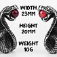 Anillo Acero Argolla Inoxidable Cobra Serpiente Para Hombre - Miniatura 4