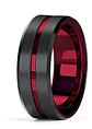Anillo Argolla Acero Inoxidable Color Negro Azul Para Hombre - Miniatura 17