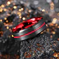 Anillo Argolla Acero Inoxidable Color Negro Azul Para Hombre - Miniatura 19