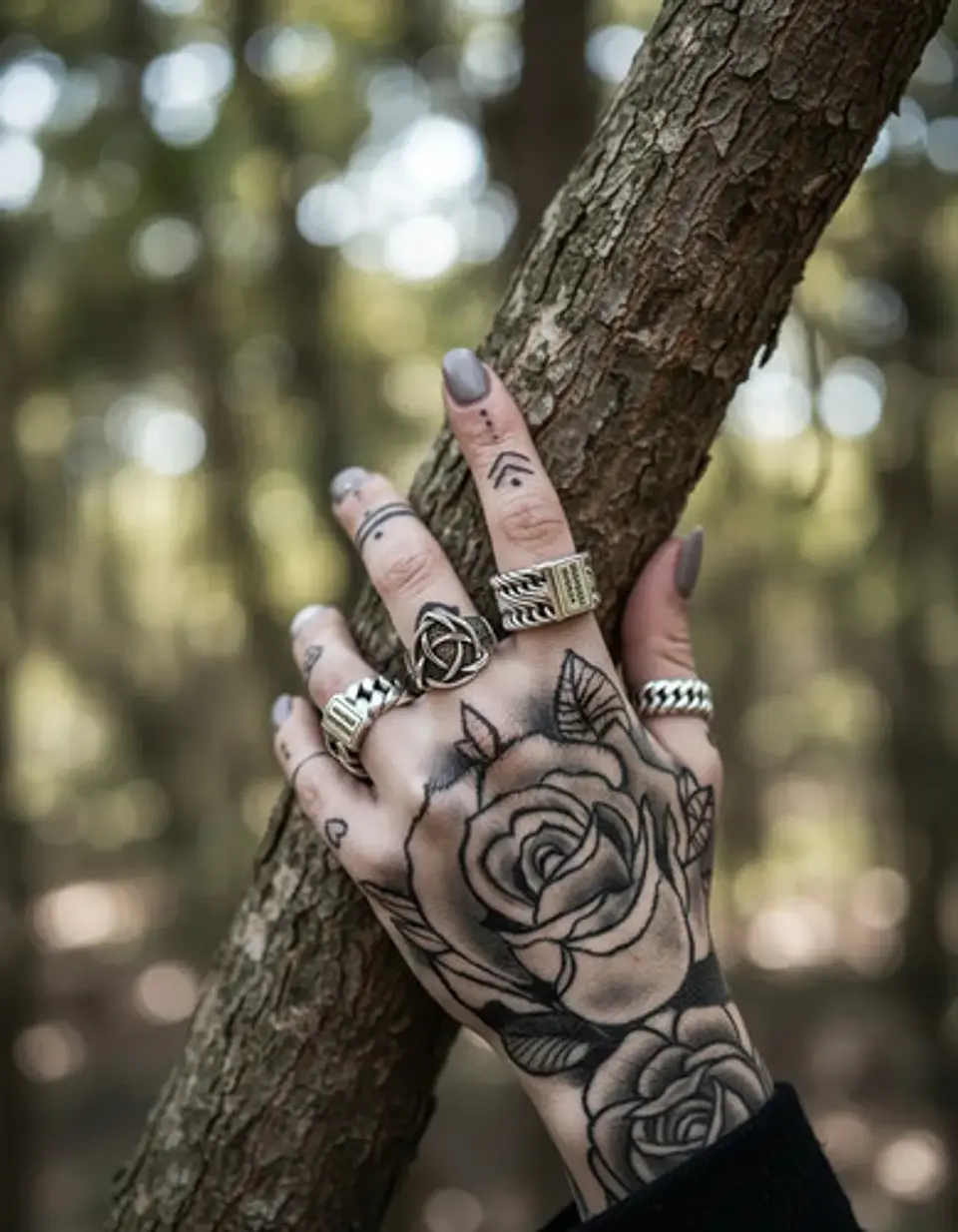 Anillo Para Hombres Vikingo Nudo Celta Color Plata De Acero 2