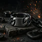 Anillo Para Hombres Forma De Cadena Biker Acero Color Plata - Miniatura 5