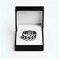 Anillo Para Hombres Forma De Cadena Biker Acero Color Plata - Miniatura 10
