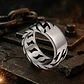 Anillo Para Hombres Forma De Cadena Biker Acero Color Plata - Miniatura 13