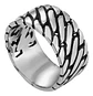 Anillo Para Hombres Forma De Cadena Biker Acero Color Plata - Miniatura 15