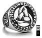 Anillo Vikingo Nórdico Celta Runa Acero Inoxidable Hombre - Miniatura 1