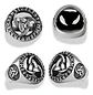 Anillo Vikingo Nórdico Celta Runa Acero Inoxidable Hombre - Miniatura 2
