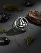 Anillo Vikingo Nórdico Celta Runa Acero Inoxidable Hombre - Miniatura 5