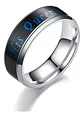 Anillo Rey Y Reina de Acero para Pareja Cambio De humor/color - Miniatura 1