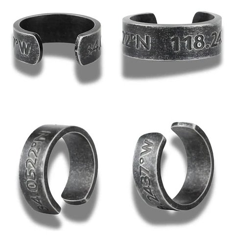 Anillo Argolla Polaca Industrial 118 Acero Inoxidable Hombre