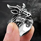 Anillo Color Plata Acero Inoxidable Cabra Estrella Hombre - Miniatura 5