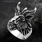 Anillo Color Plata Acero Inoxidable Cabra Estrella Hombre - Miniatura 7