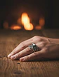 Anillo Vikingo Odín Thor Color Plata Acero Inoxidable Hombre - Miniatura 3
