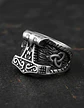 Anillo Vikingo Odín Thor Color Plata Acero Inoxidable Hombre - Miniatura 8