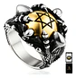 Anillo Color Plata Acero Inoxidable Estrella Calavera Hombre - Miniatura 1