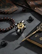Anillo Color Plata Acero Inoxidable Estrella Calavera Hombre - Miniatura 2