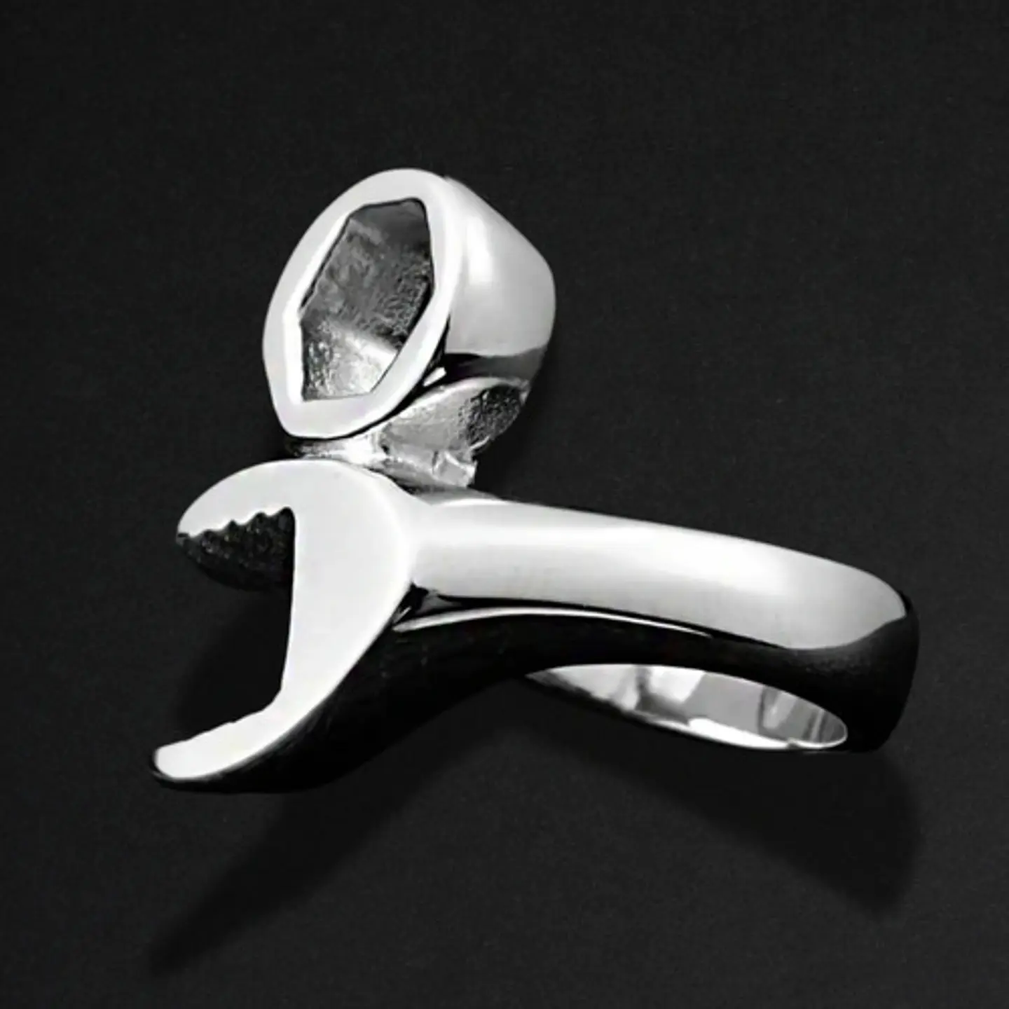 Anillo Acero Inoxidable Llave Herramienta Color Plata Hombre 5