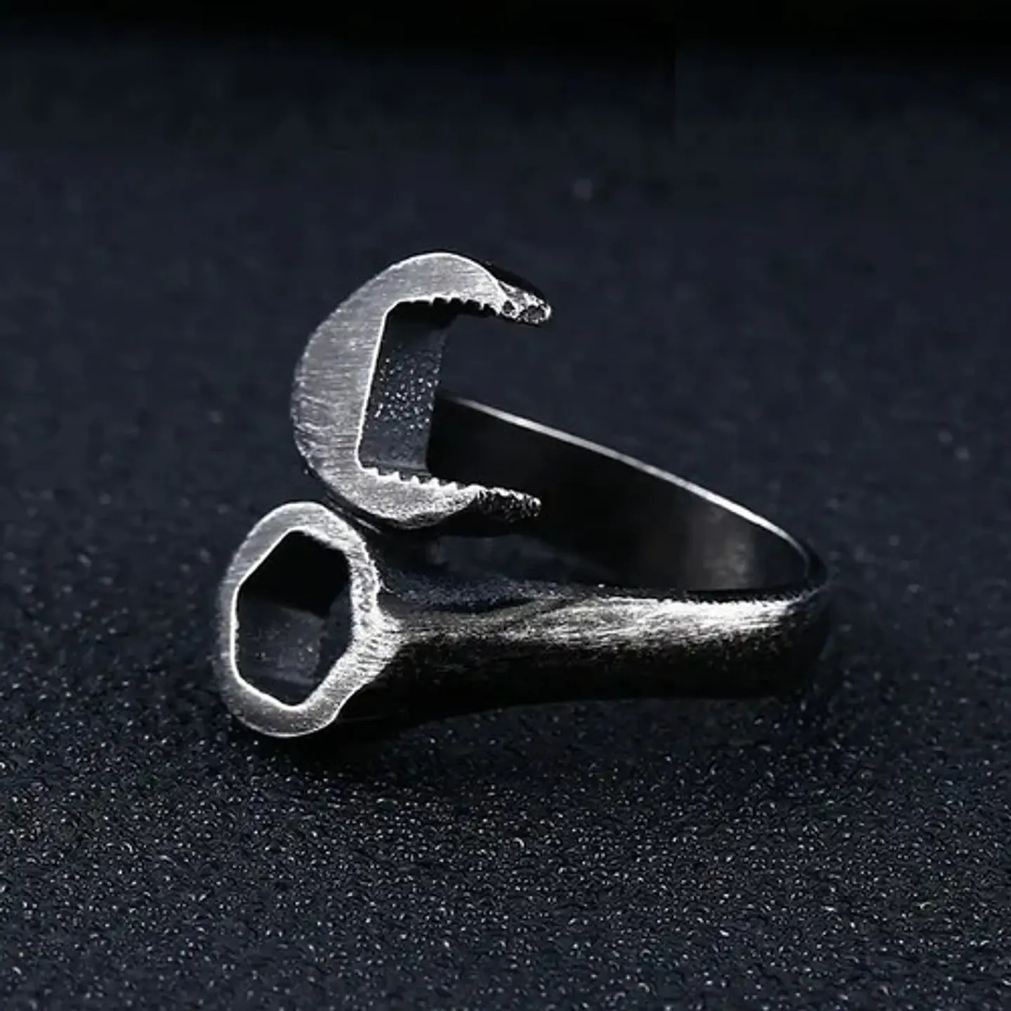 Anillo Acero Inoxidable Llave Herramienta Color Plata Hombre 11