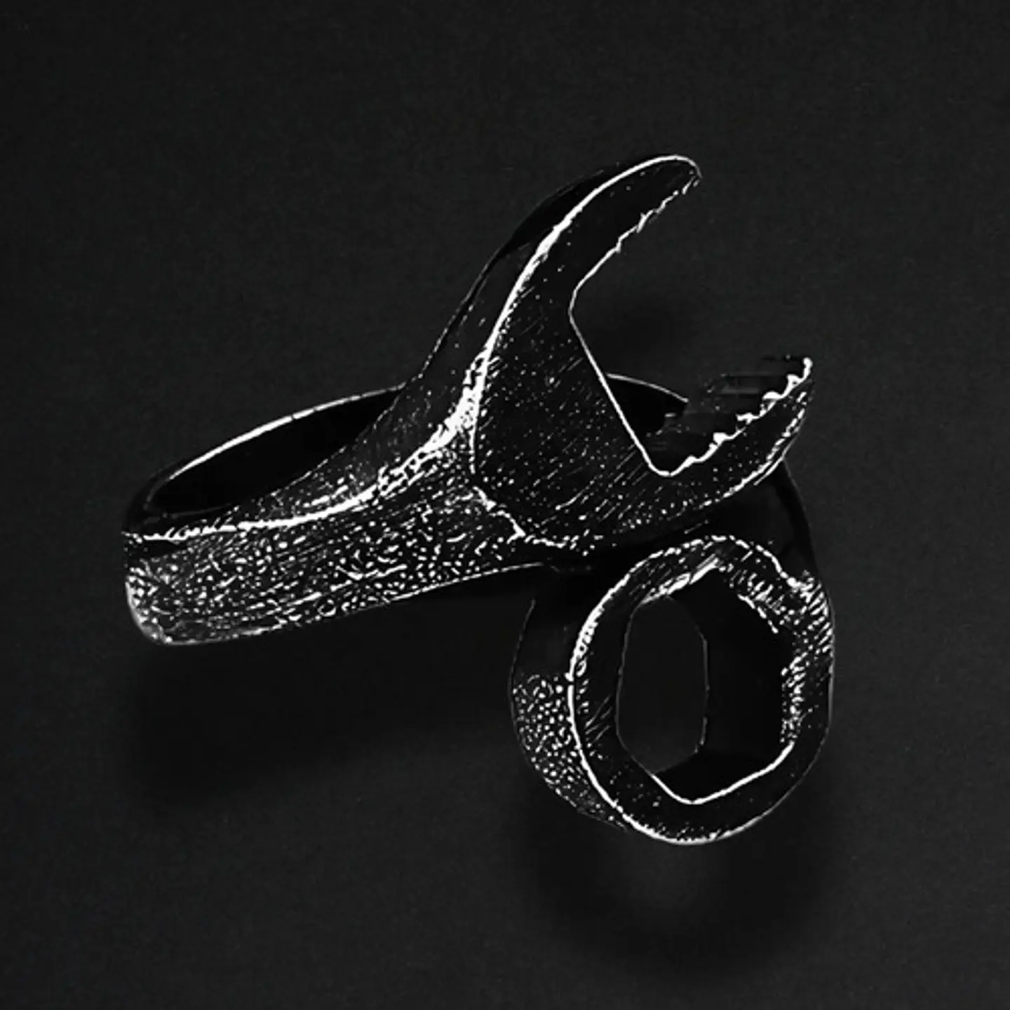 Anillo Acero Inoxidable Llave Herramienta Color Plata Hombre 12