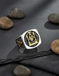Anillo Acero Inoxidable Mason Color Plata Y Color Oro Hombre - Miniatura 4