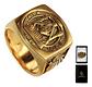 Anillo Acero Inoxidable Mason Color Plata Y Color Oro Hombre - Miniatura 11