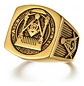 Anillo Acero Inoxidable Mason Color Plata Y Color Oro Hombre - Miniatura 13