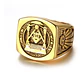 Anillo Acero Inoxidable Mason Color Plata Y Color Oro Hombre - Miniatura 14