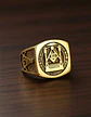 Anillo Acero Inoxidable Mason Color Plata Y Color Oro Hombre - Miniatura 17