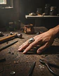 Anillo Acero Inoxidable Ave Vikingo Skull Color Plata Hombre - Miniatura 9
