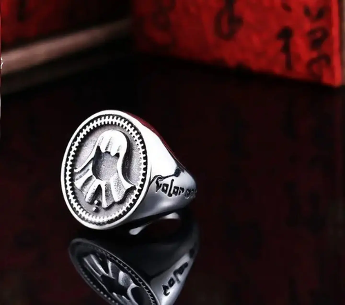 Anillo para hombres en Acero simbolo Juego De Tronos Jaqen H'ghar 4